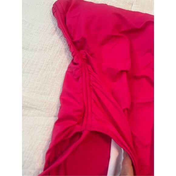 Lauren Ralph Lauren. Beach Club Solids Ruched Strapless One Piece NEW NWT - Picture 6 of 11